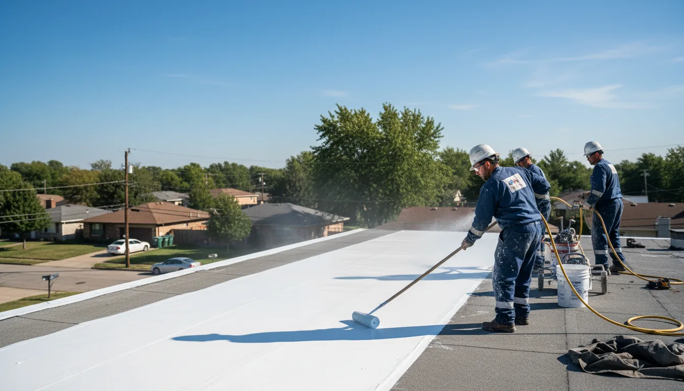 Commercial roof coating in Oak Hall, VA near me